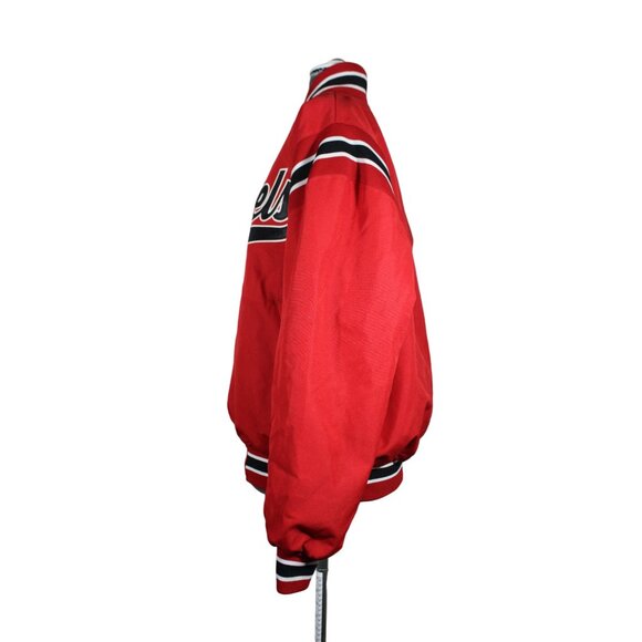 Victory Custom Athletic men's snap front fleece lined baseball varsity jacket M - Picture 2 of 14